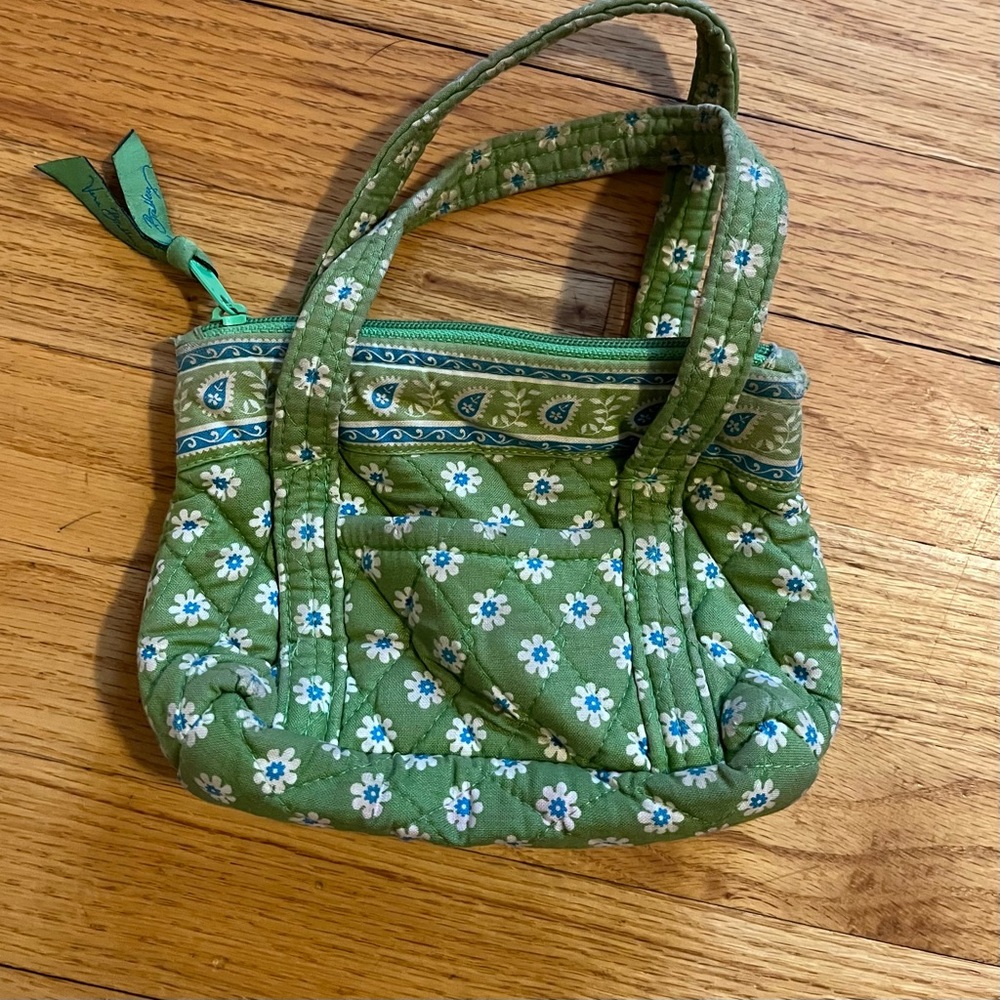Green Vera Bradley Mini Purse
